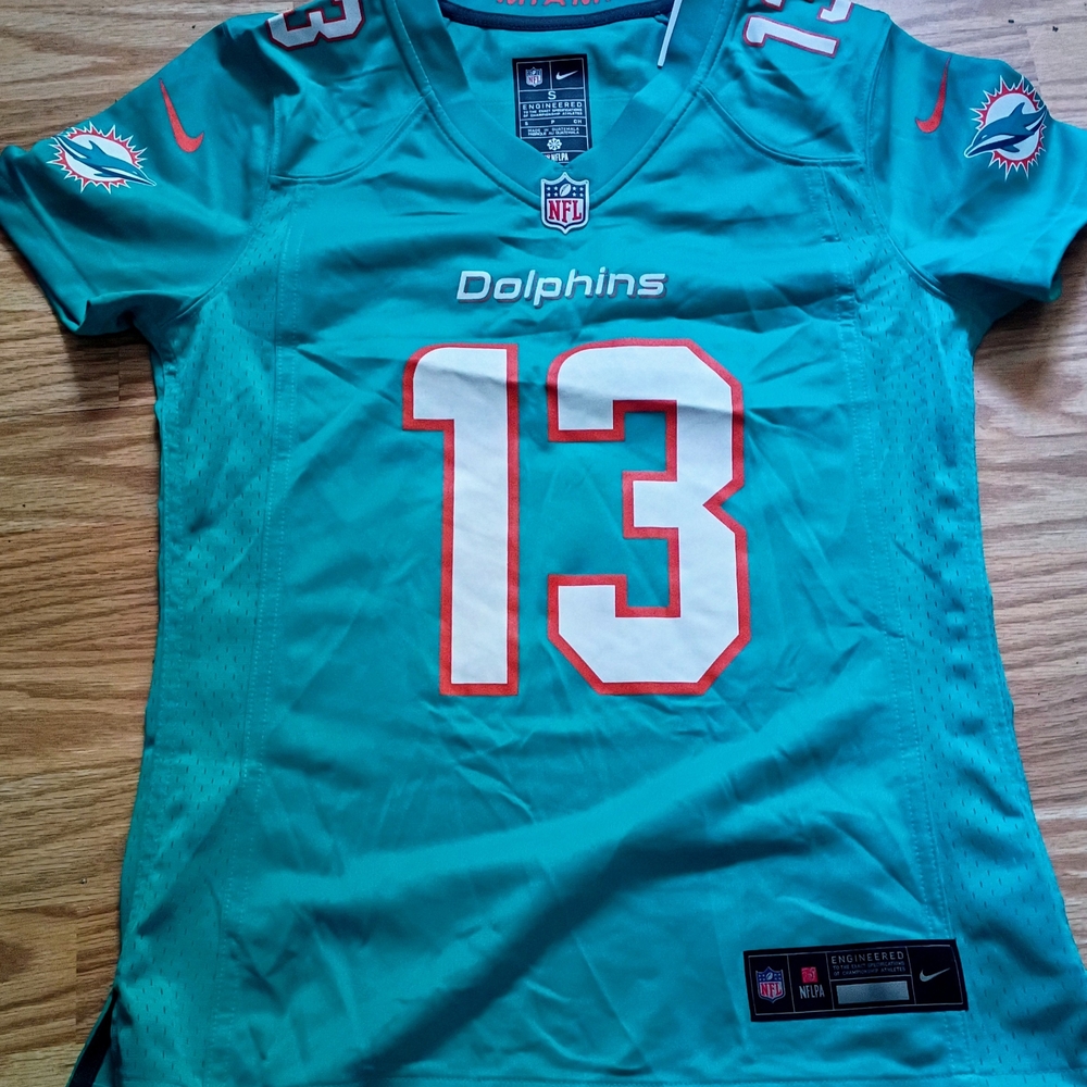 Nike Teal Dolphins Jersey with Number 13